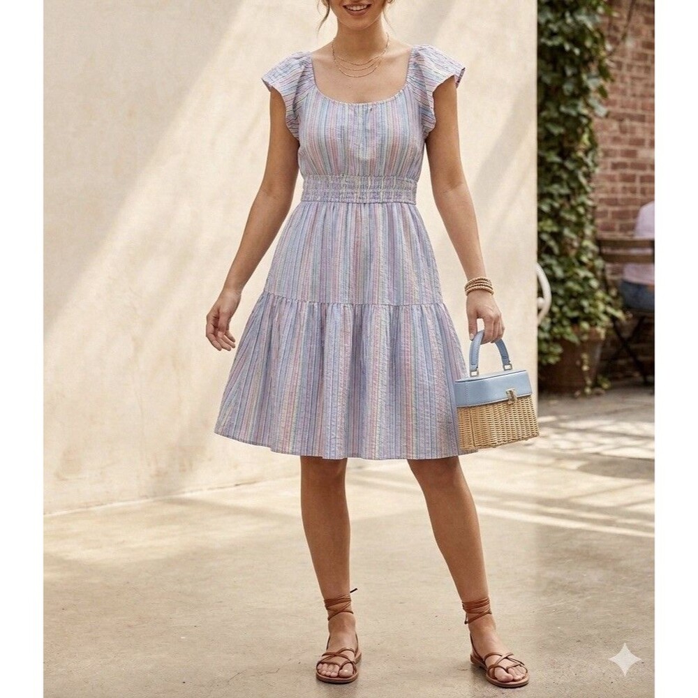 Gap Women's Summer Dress, Size  Xl– Multicolor Striped